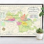 Bergerac, France wine map